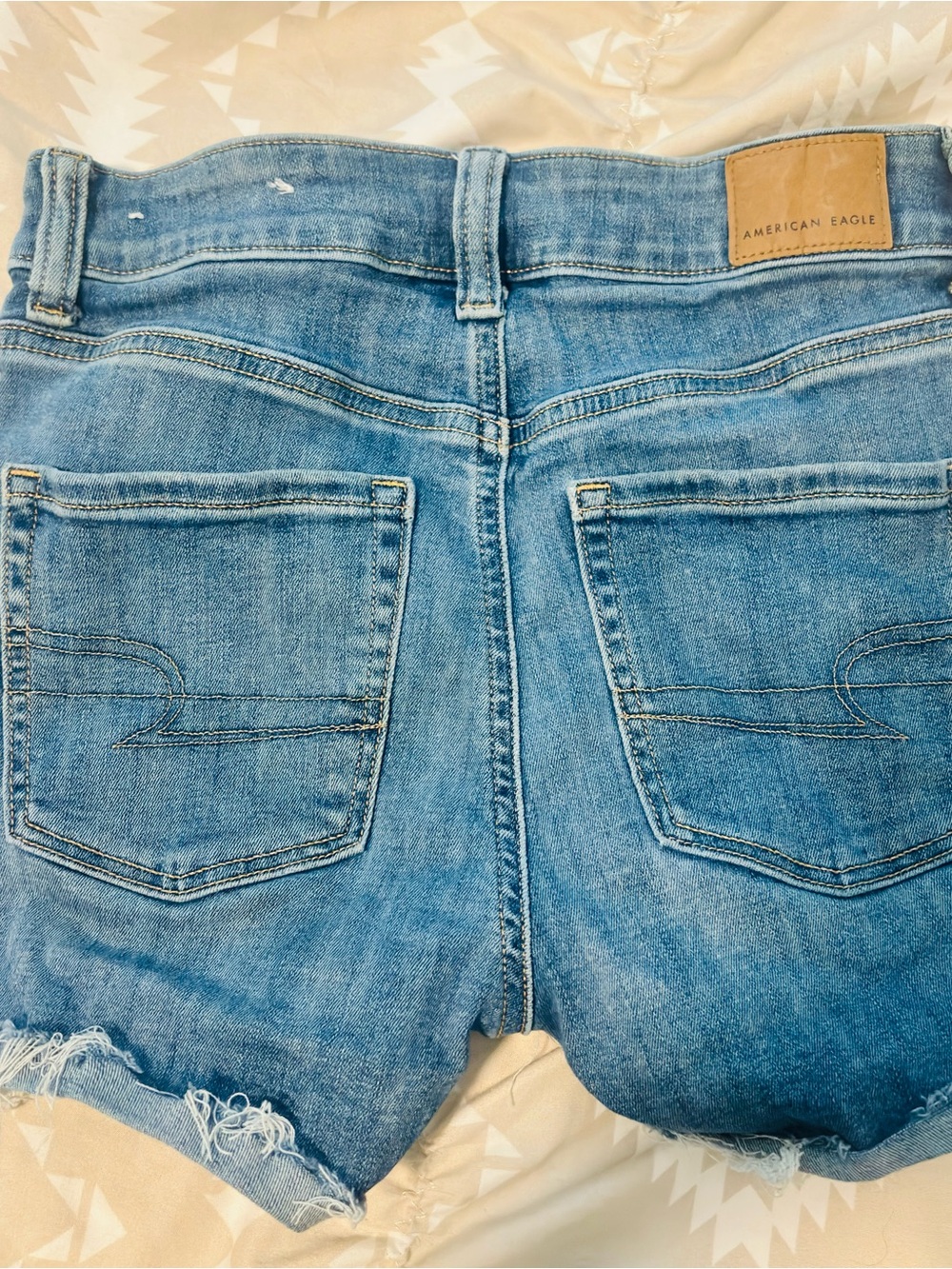 American Eagle Outfitters Medium Blue Denim Cutoff Shorts